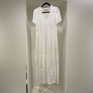 Nurture by Westbound V-neck Short Sleeved Maxi Dress